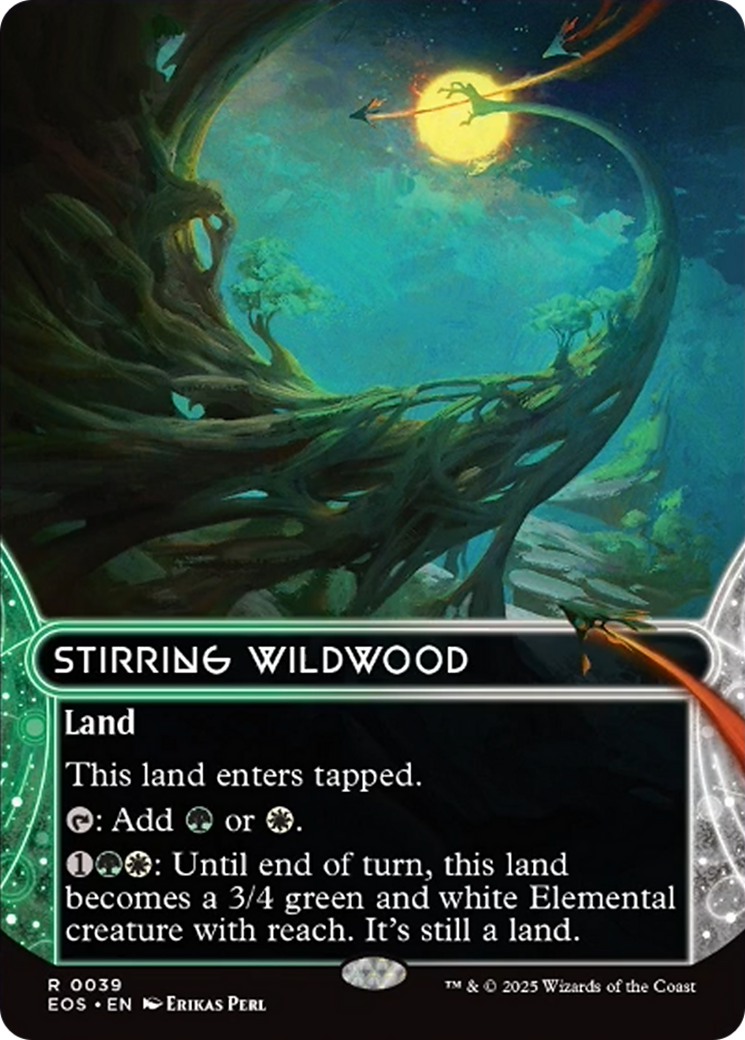 Stirring Wildwood (0039) (Borderless) [Edge of Eternities: Stellar Sights] | Exor Games Bridgewater