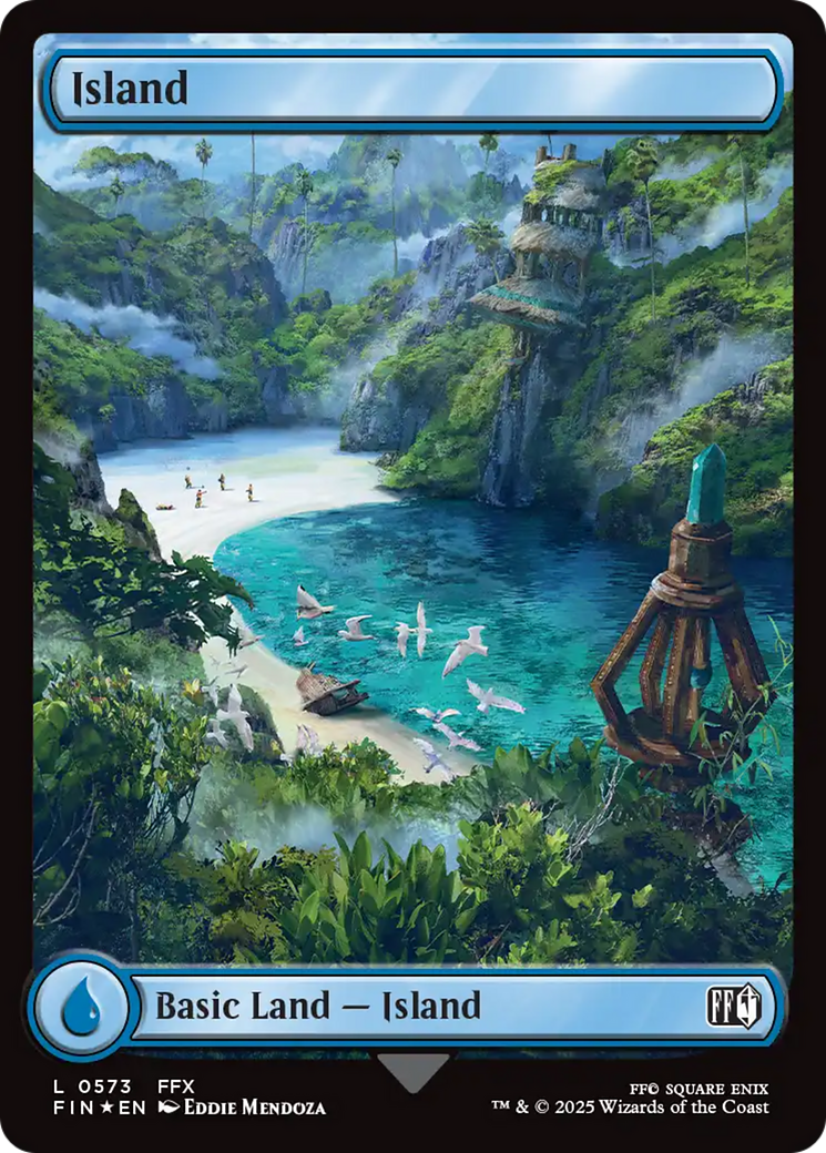Island (0573) (Surge Foil) [FINAL FANTASY] | Exor Games Bridgewater