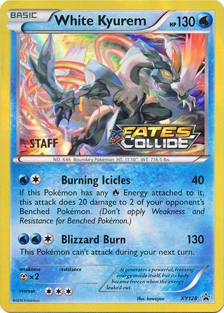 White Kyurem (XY128) (Staff) [XY: Black Star Promos] | Exor Games Bridgewater