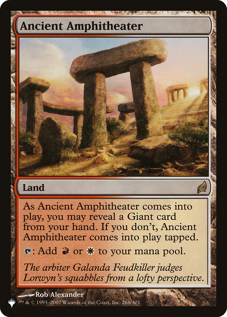 Ancient Amphitheater (LRW) [The List] | Exor Games Bridgewater