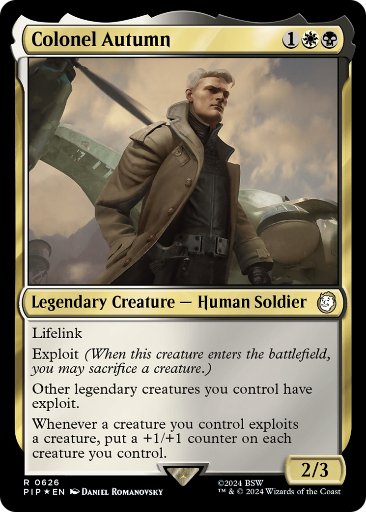 Colonel Autumn (Surge Foil) [Fallout] | Exor Games Bridgewater