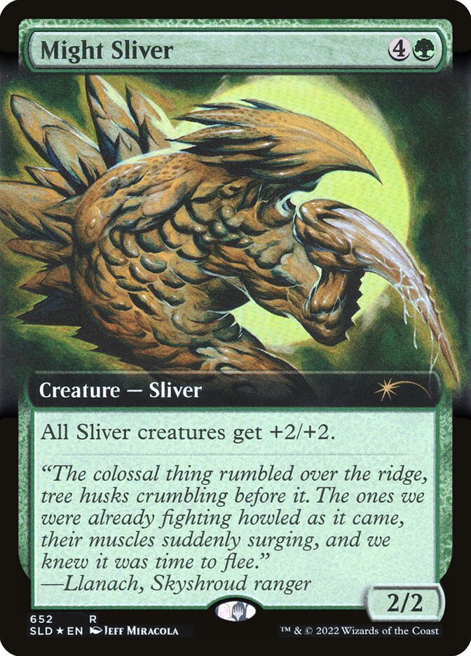 Might Sliver (Extended Art) [Secret Lair Drop Promos] | Exor Games Bridgewater