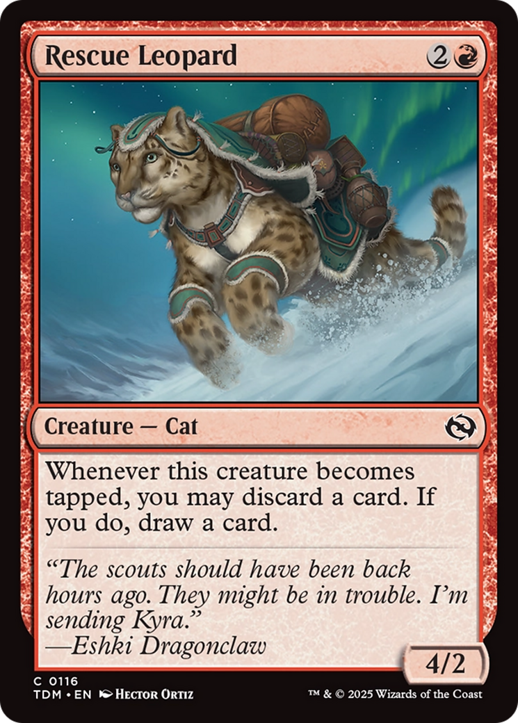 Rescue Leopard [Tarkir: Dragonstorm] | Exor Games Bridgewater