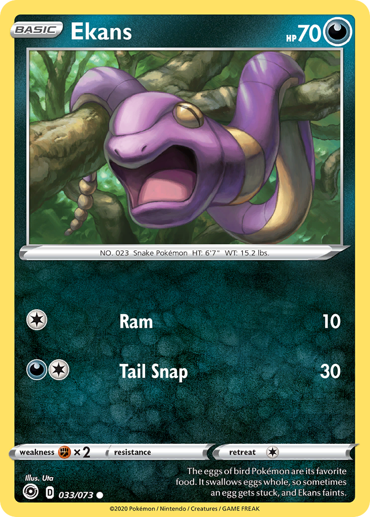 Ekans (033/073) [Sword & Shield: Champion's Path] | Exor Games Bridgewater