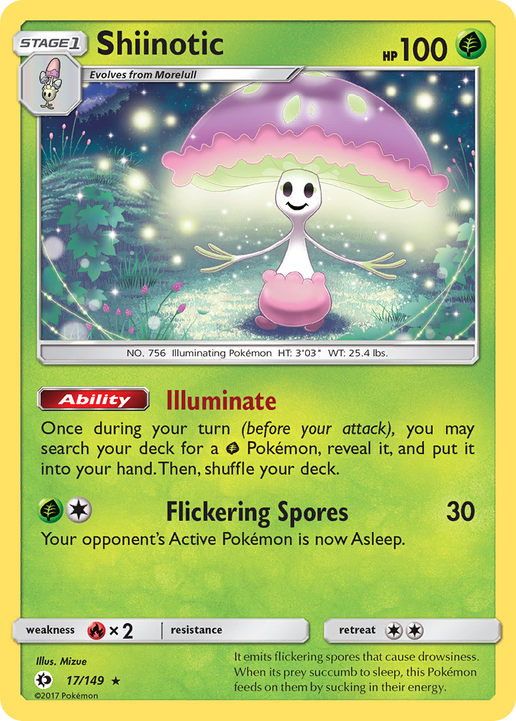 Shiinotic (17/149) [Sun & Moon: Base Set] | Exor Games Bridgewater