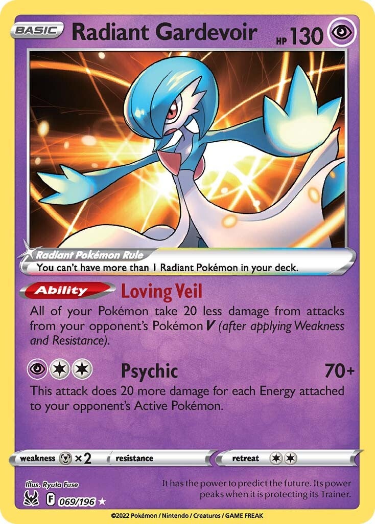 Radiant Gardevoir (069/196) [Sword & Shield: Lost Origin] | Exor Games Bridgewater