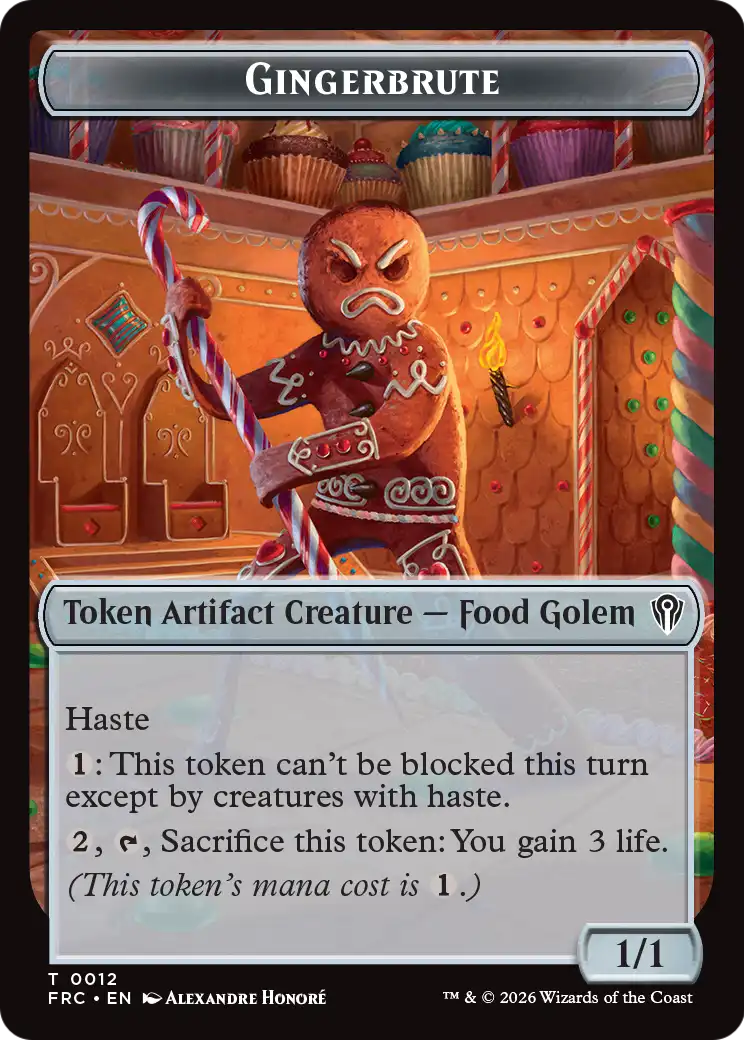 Gingerbrute // Myr Double-Sided Token [Reality Fracture Commander Tokens] | Exor Games Bridgewater
