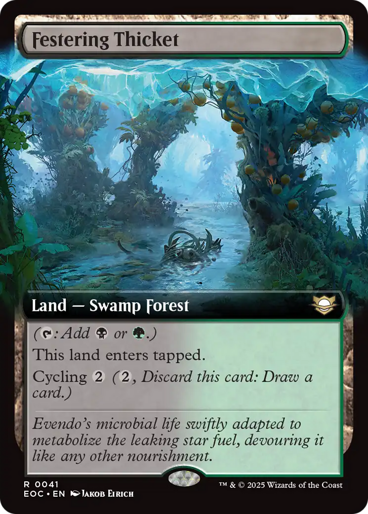 Festering Thicket (Extended Art) [Edge of Eternities Commander] | Exor Games Bridgewater