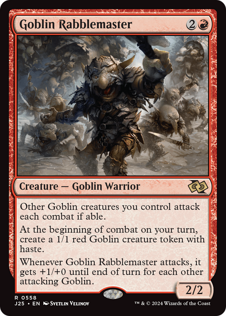 Goblin Rabblemaster [Foundations Jumpstart] | Exor Games Bridgewater