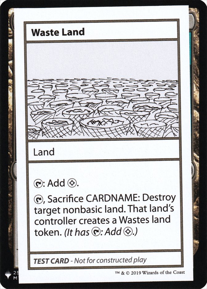 Waste Land [Mystery Booster Playtest Cards] | Exor Games Bridgewater