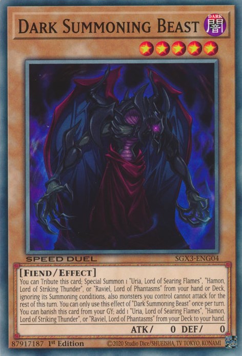 Dark Summoning Beast [SGX3-ENG04] Common | Exor Games Bridgewater