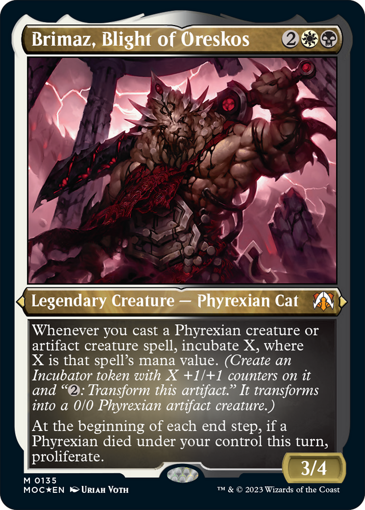 Brimaz, Blight of Oreskos (Display Commander) [March of the Machine Commander] | Exor Games Bridgewater
