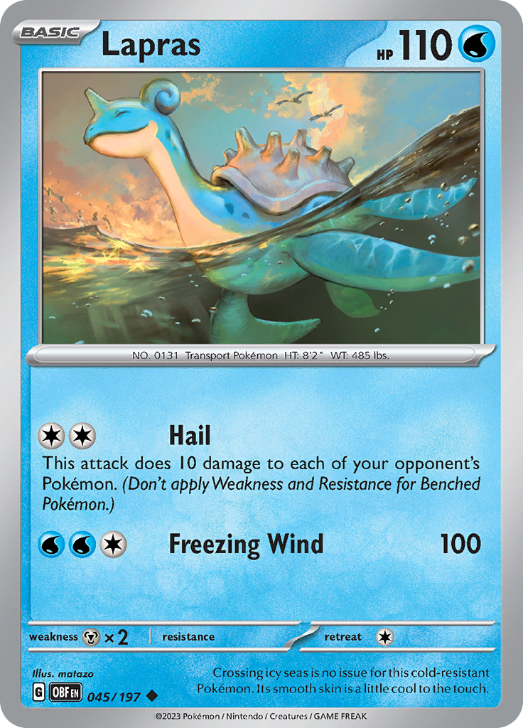 Lapras (045/197) [Scarlet & Violet: Obsidian Flames] | Exor Games Bridgewater