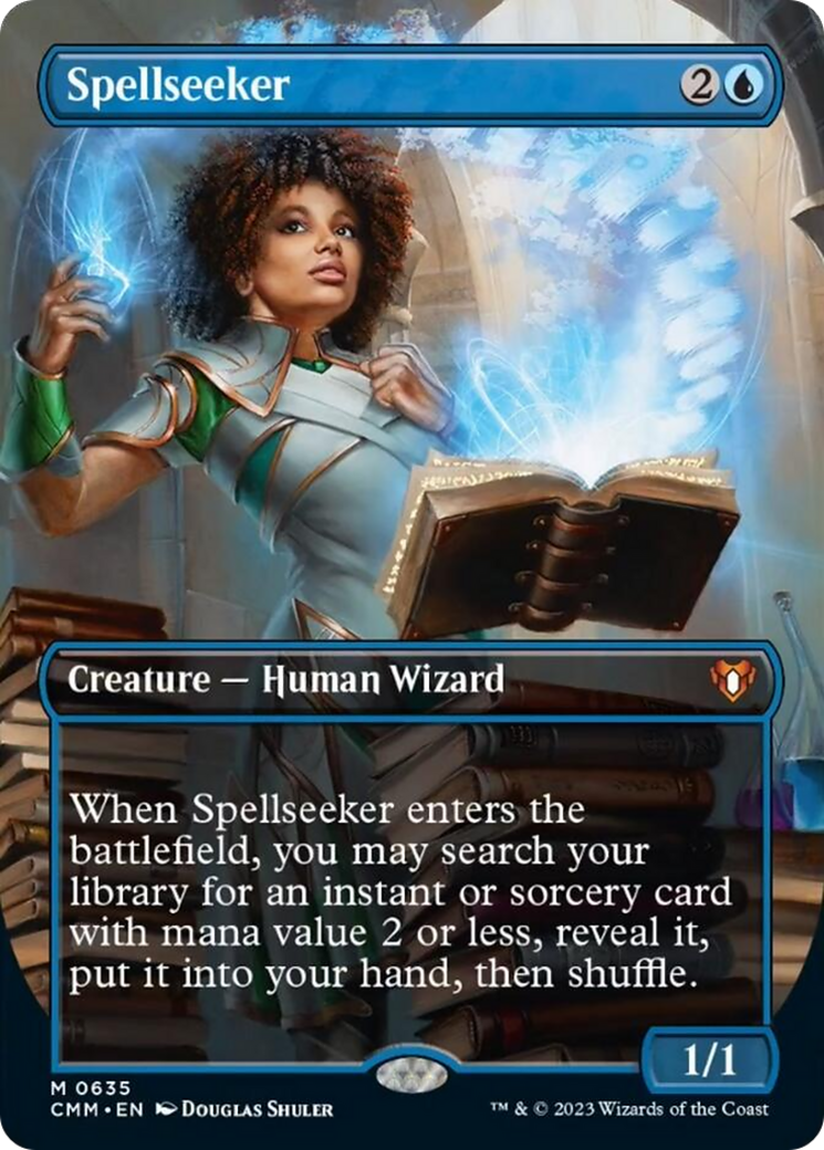 Spellseeker (Borderless Alternate Art) [Commander Masters] | Exor Games Bridgewater