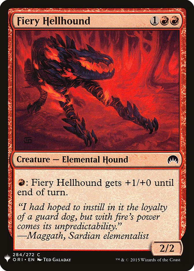 Fiery Hellhound [Mystery Booster] | Exor Games Bridgewater