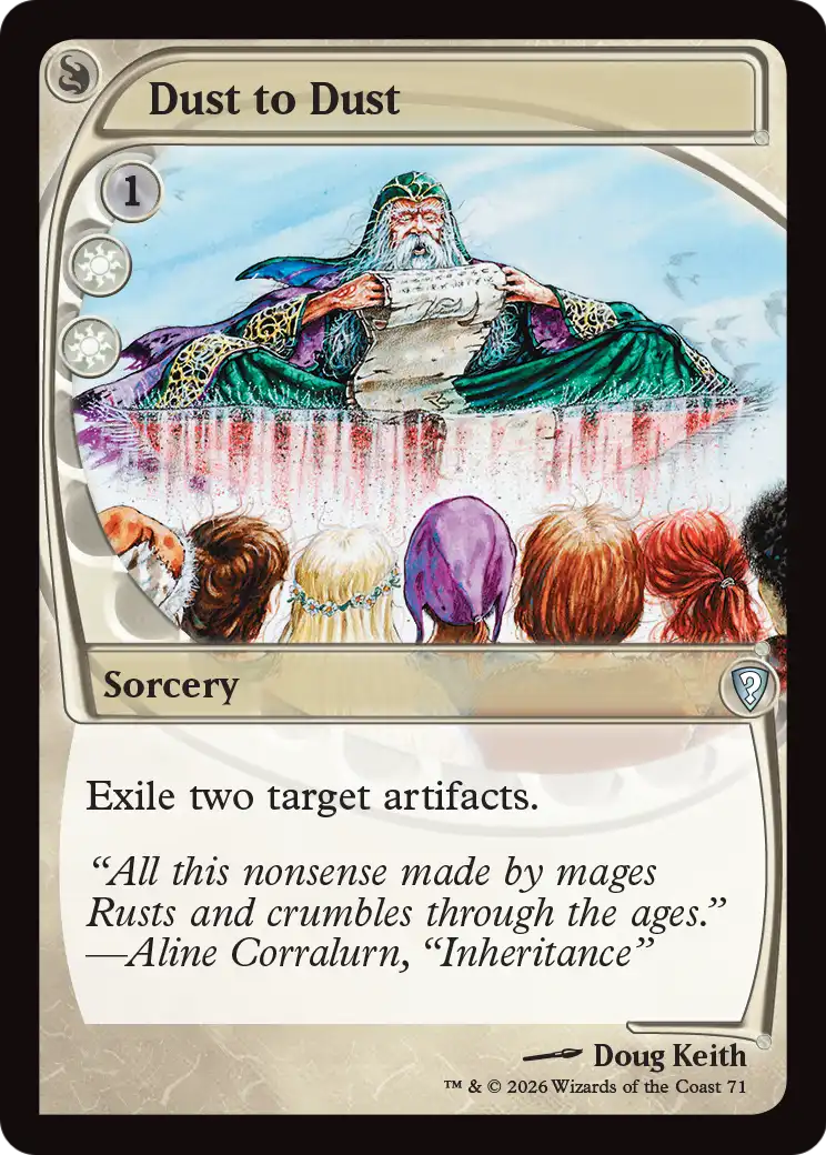 Dust to Dust (Future Sight) [Mystery Booster: Commander Edition] | Exor Games Bridgewater