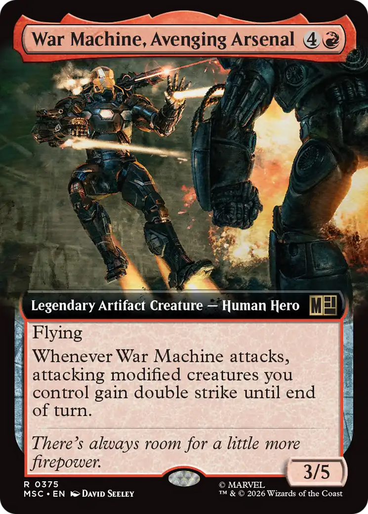 War Machine, Avenging Arsenal (Extended Art) [Marvel Super Heroes Commander] | Exor Games Bridgewater