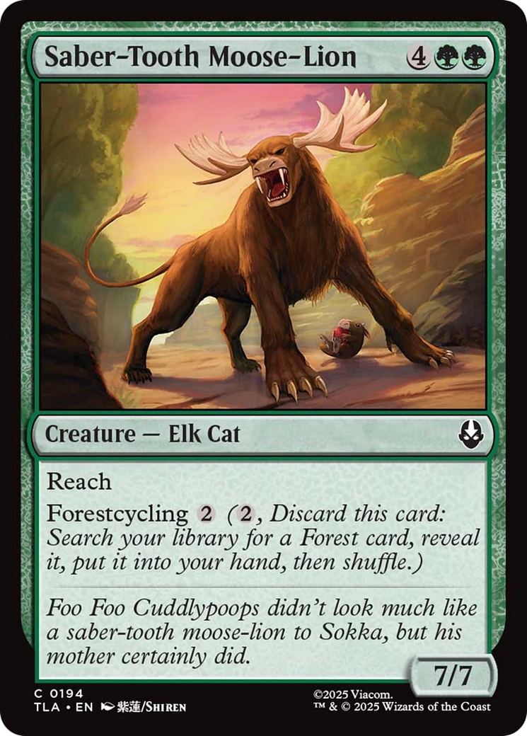 Saber-Tooth Moose-Lion [Avatar: The Last Airbender] | Exor Games Bridgewater