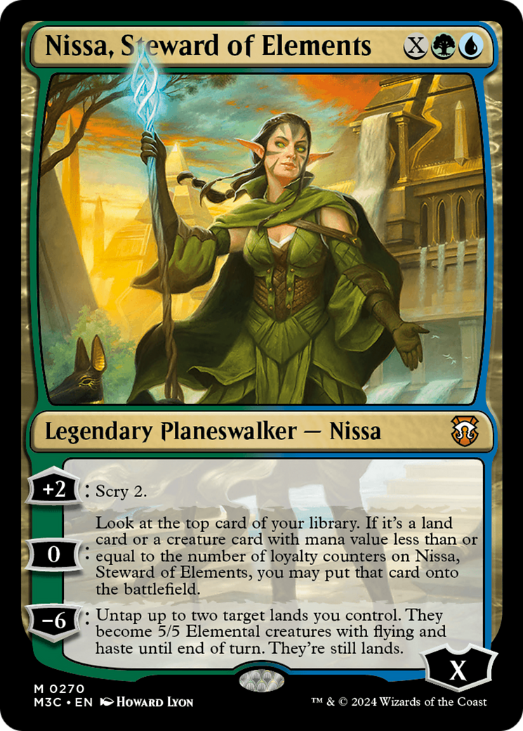 Nissa, Steward of Elements (Ripple Foil) [Modern Horizons 3 Commander] | Exor Games Bridgewater