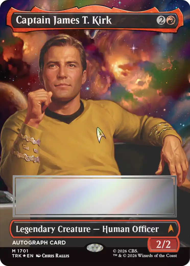 Captain James T. Kirk (Borderless) (Signed) [Star Trek] | Exor Games Bridgewater