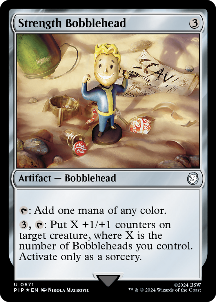 Strength Bobblehead (Surge Foil) [Fallout] | Exor Games Bridgewater