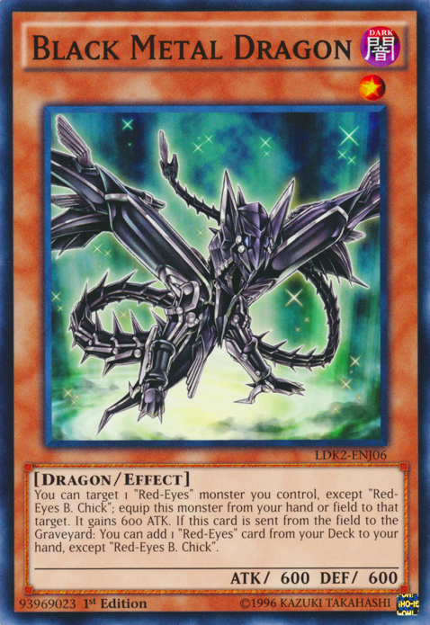 Black Metal Dragon [LDK2-ENJ06] Common | Exor Games Bridgewater