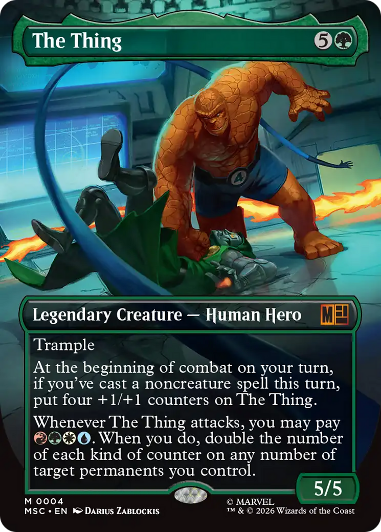 The Thing (Borderless) [Marvel Super Heroes Commander] | Exor Games Bridgewater
