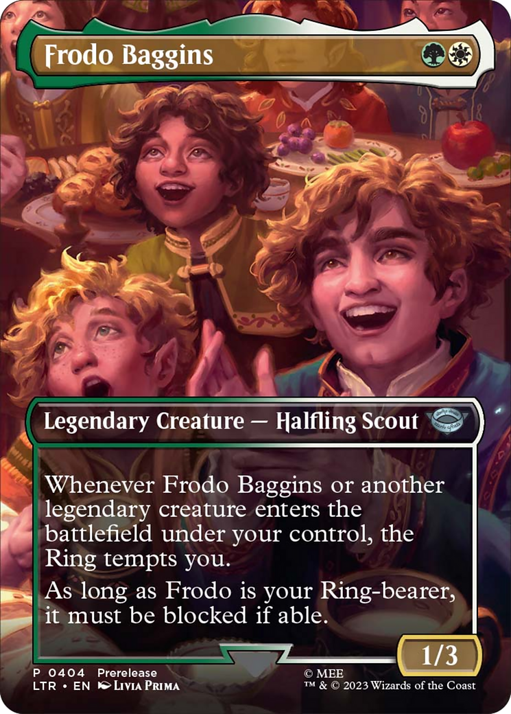 Frodo Baggins (Borderless Alternate Art) [The Lord of the Rings: Tales of Middle-Earth] | Exor Games Bridgewater