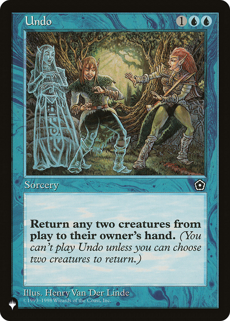 Undo [The List Reprints] | Exor Games Bridgewater