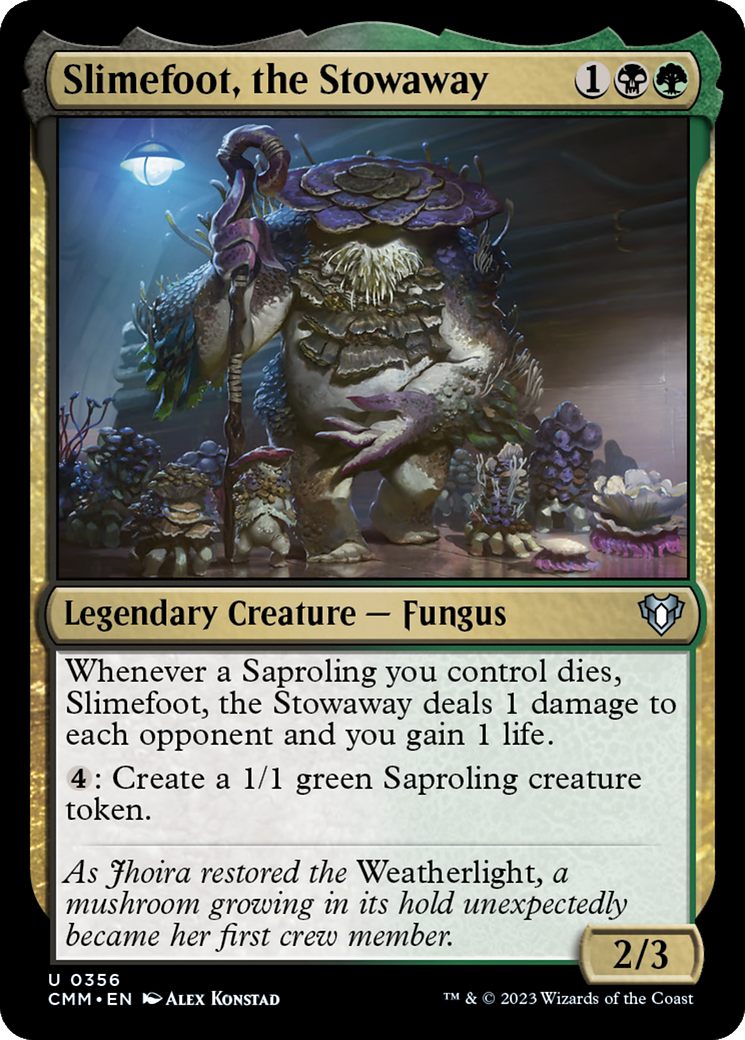 Slimefoot, the Stowaway [Commander Masters] | Exor Games Bridgewater