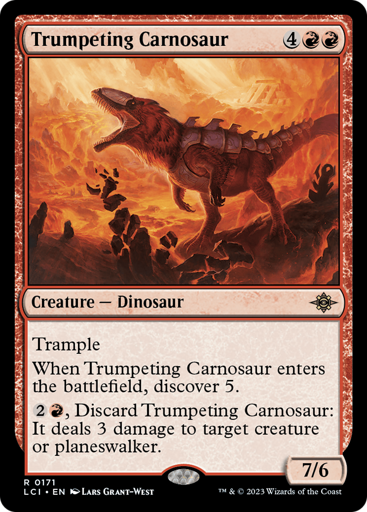 Trumpeting Carnosaur [The Lost Caverns of Ixalan] | Exor Games Bridgewater