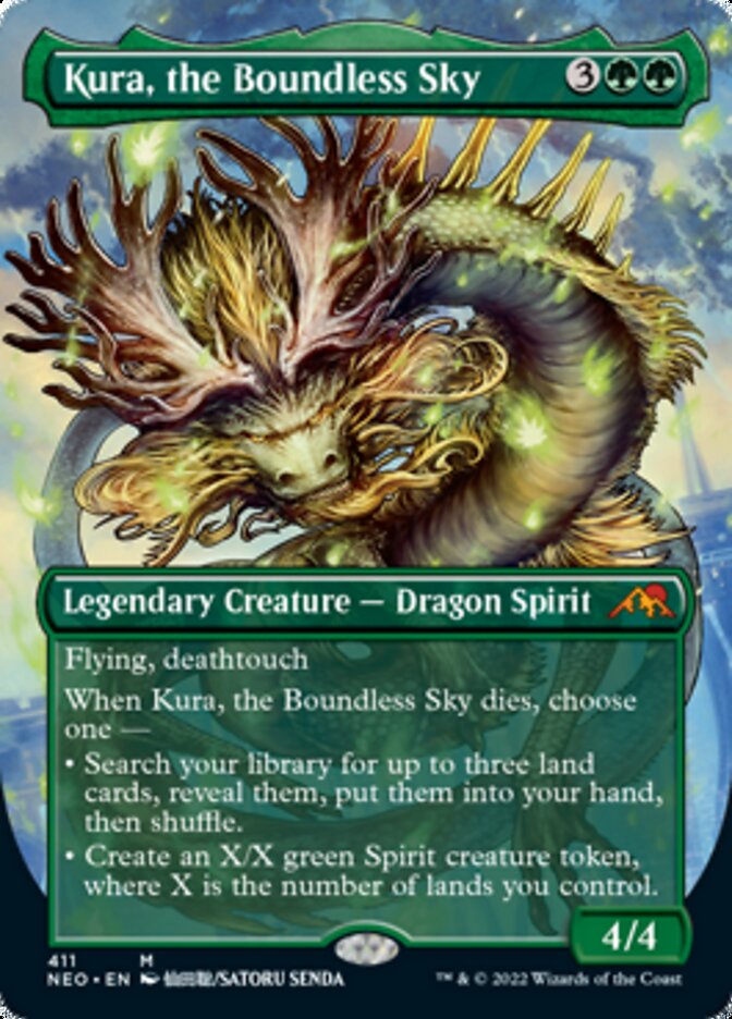 Kura, the Boundless Sky (Borderless Alternate Art) [Kamigawa: Neon Dynasty] | Exor Games Bridgewater