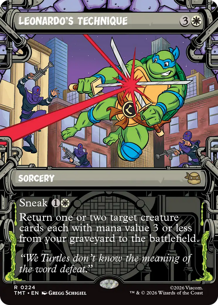 Leonardo's Technique (Showcase) [Teenage Mutant Ninja Turtles] | Exor Games Bridgewater