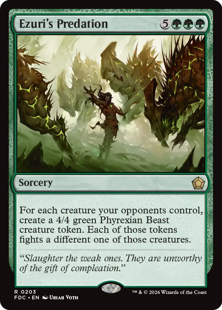 Ezuri's Predation [Foundations Commander] | Exor Games Bridgewater
