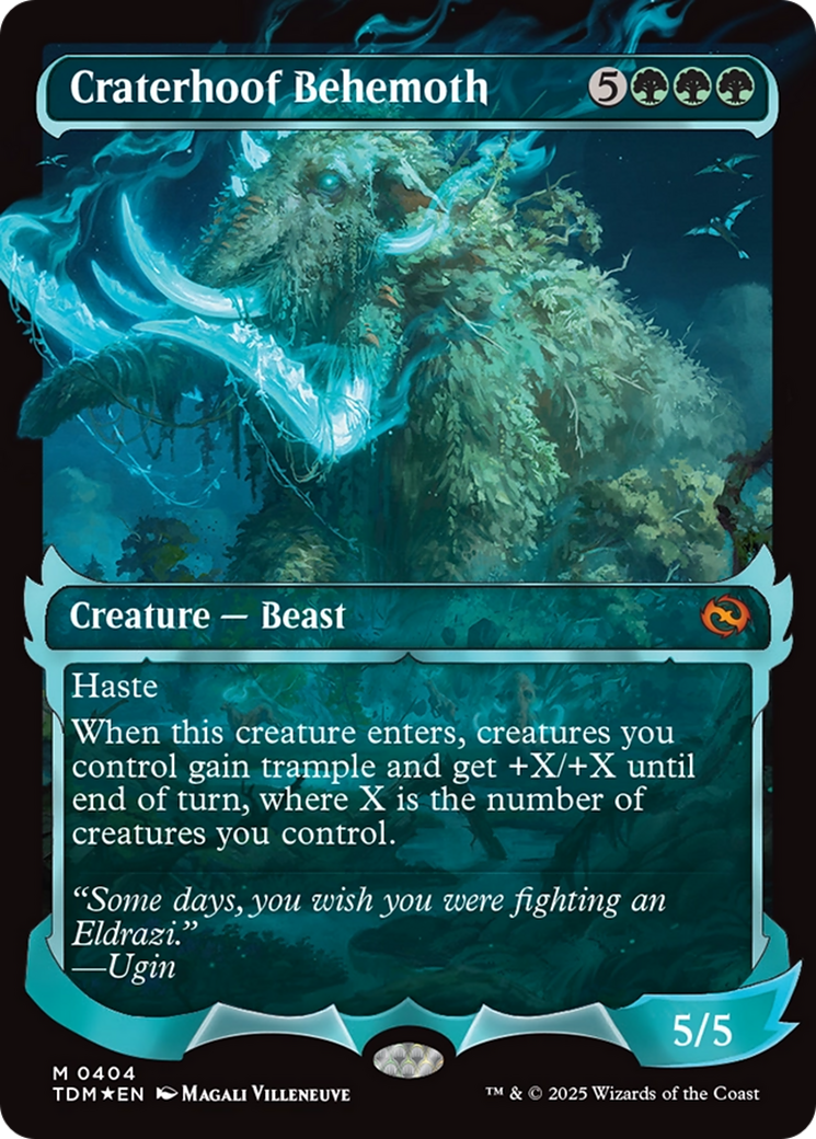 Craterhoof Behemoth (Showcase) [Tarkir: Dragonstorm] | Exor Games Bridgewater