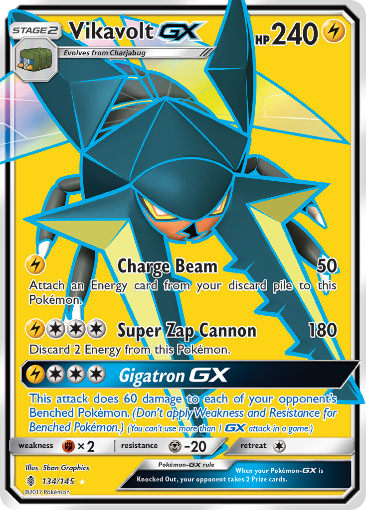 Vikavolt GX (134/145) [Sun & Moon: Guardians Rising] | Exor Games Bridgewater