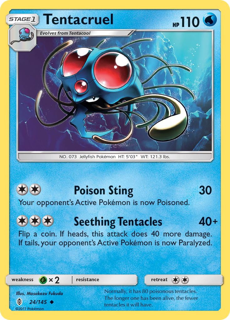 Tentacruel (24/145) [Sun & Moon: Guardians Rising] | Exor Games Bridgewater