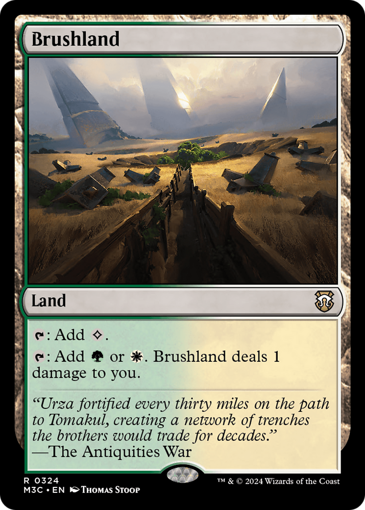 Brushland (Ripple Foil) [Modern Horizons 3 Commander] | Exor Games Bridgewater