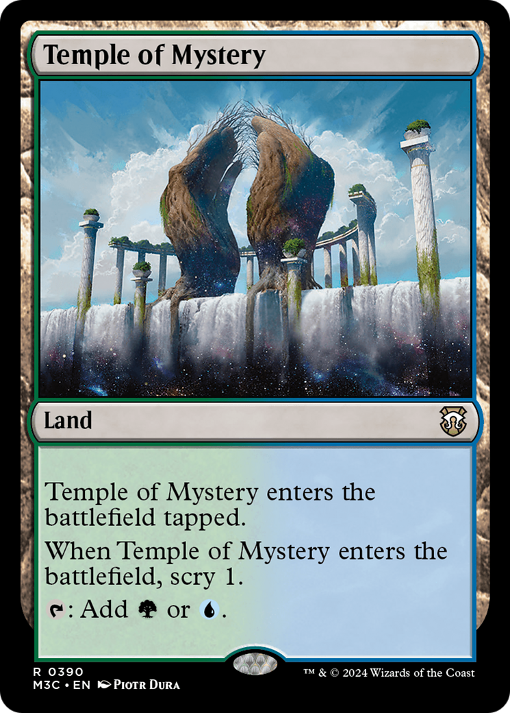 Temple of Mystery (Ripple Foil) [Modern Horizons 3 Commander] | Exor Games Bridgewater