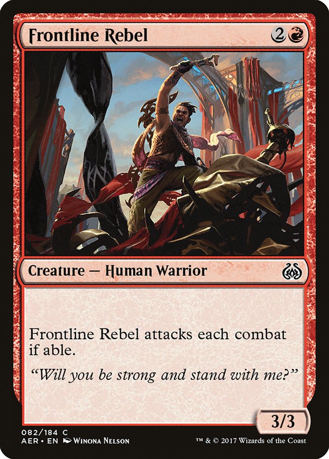 Frontline Rebel [Aether Revolt] | Exor Games Bridgewater