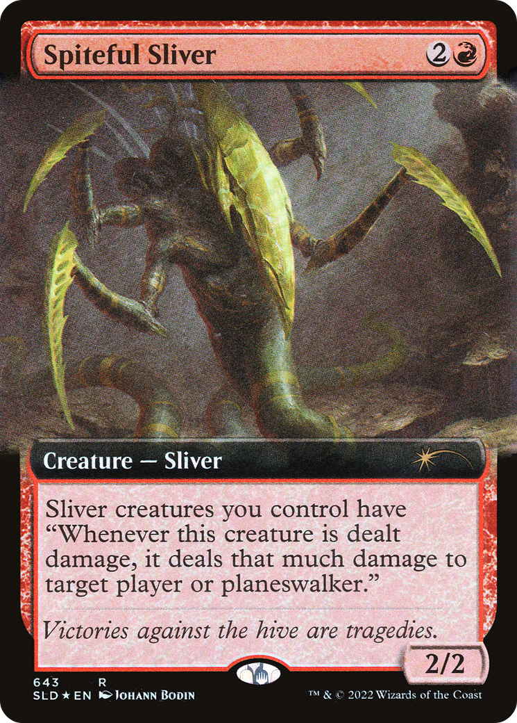 Spiteful Sliver (Extended Art) [Secret Lair Drop Promos] | Exor Games Bridgewater