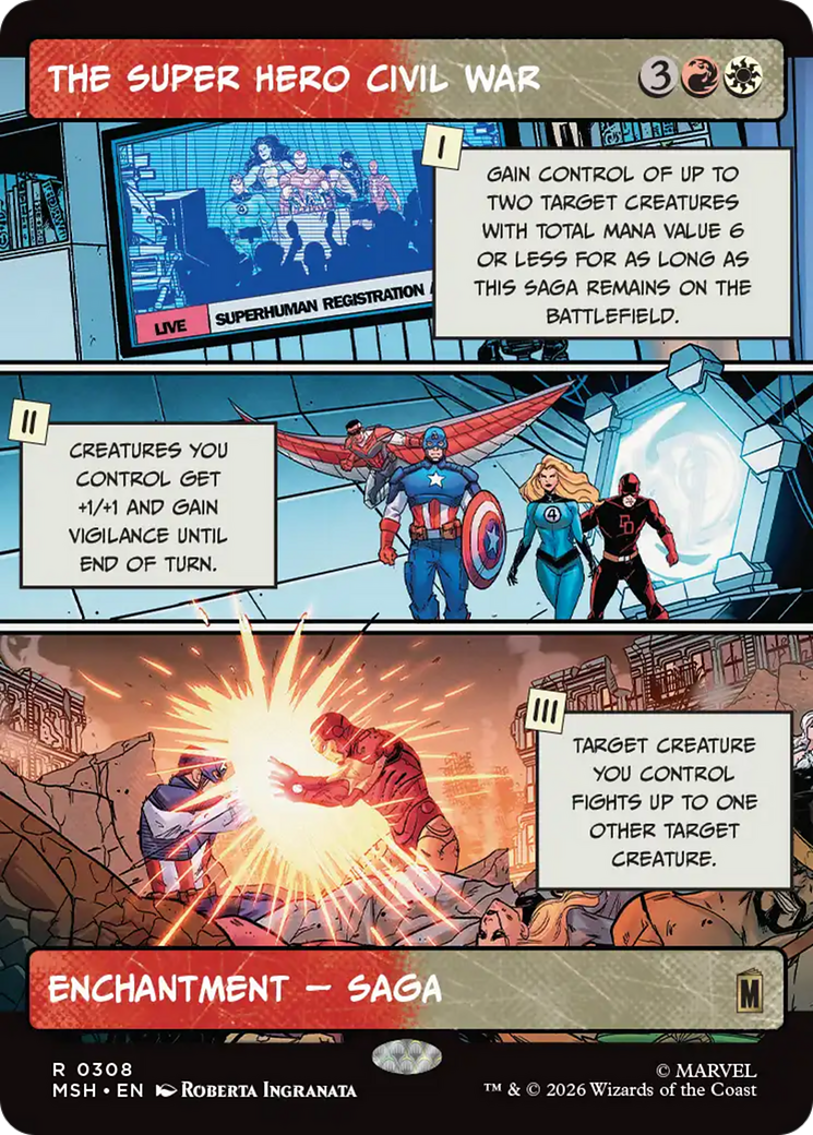 The Super Hero Civil War (Borderless) [Marvel Super Heroes] | Exor Games Bridgewater