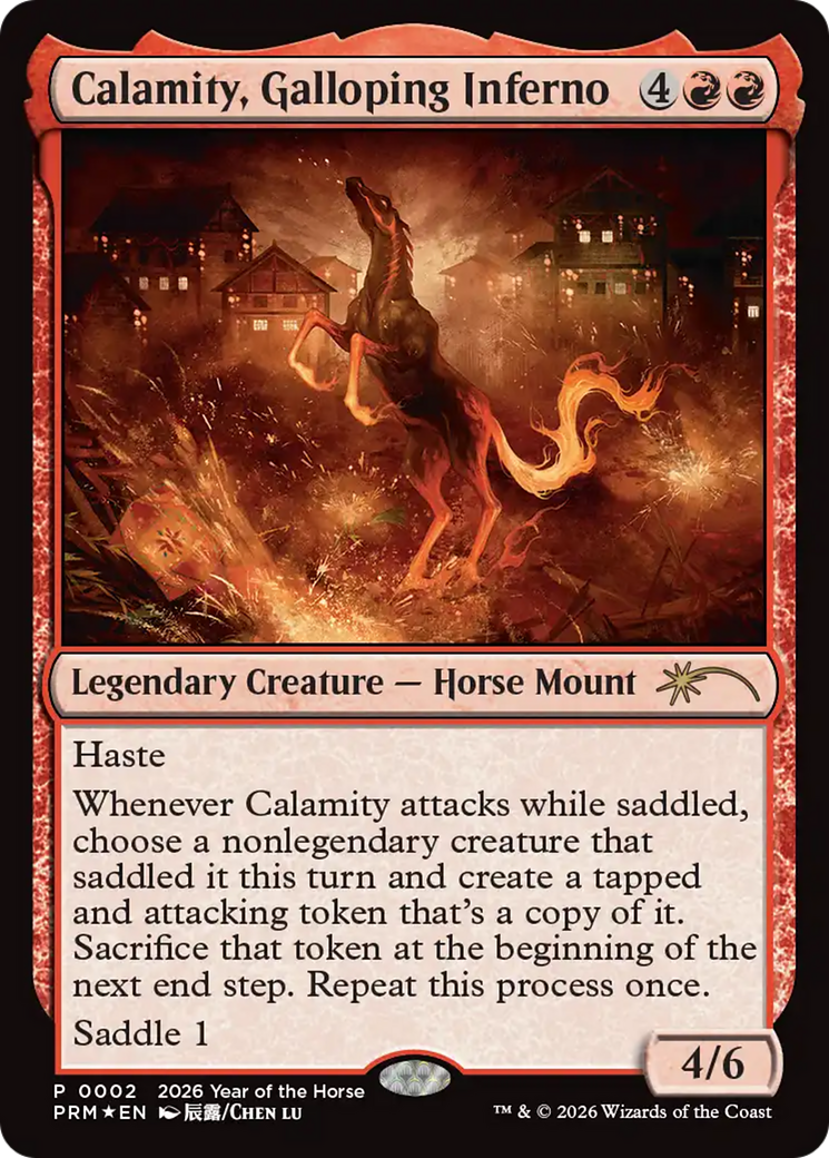 Calamity, Galloping Inferno (Year of the Horse 2026) [Standard Showdown Promos] | Exor Games Bridgewater