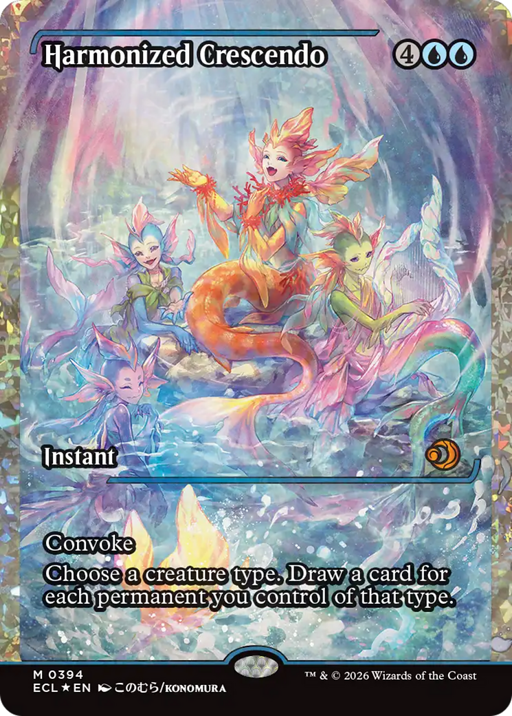 Harmonized Crescendo (0394) (Showcase) (Fracture Foil) [Lorwyn Eclipsed] | Exor Games Bridgewater