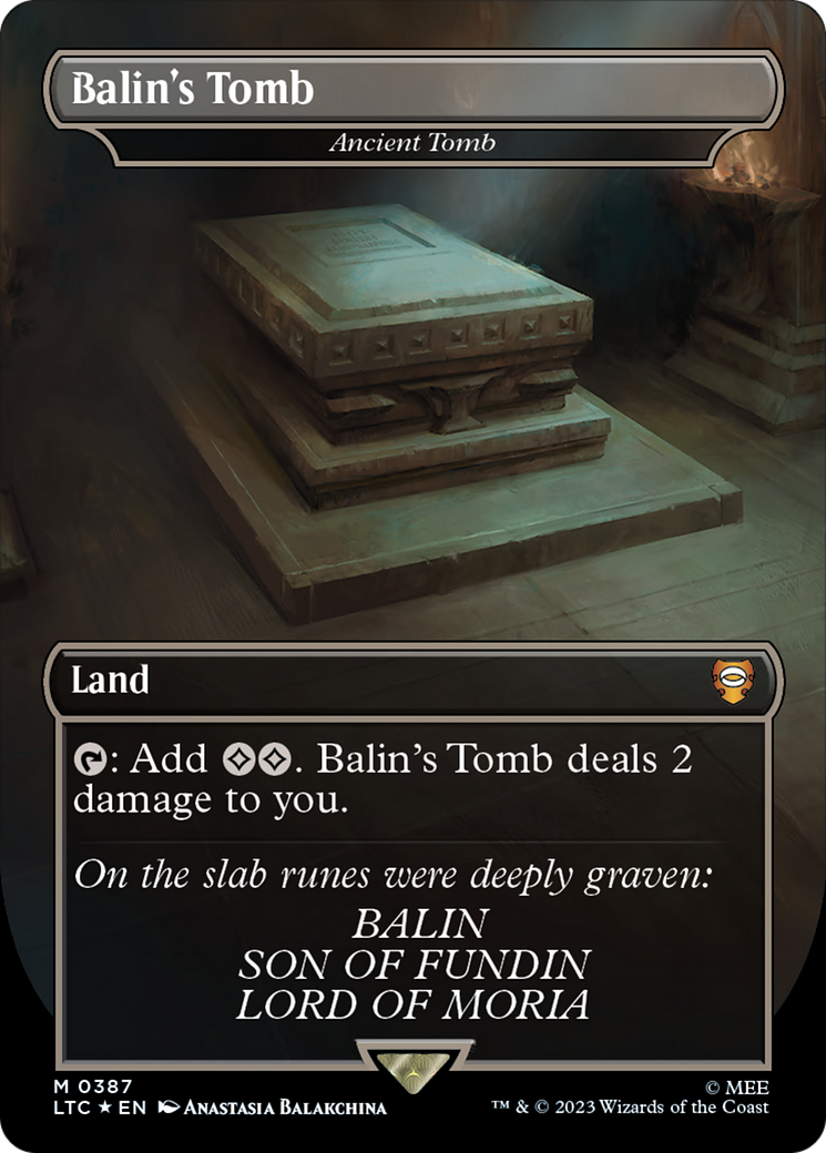 Balin's Tomb - Ancient Tomb (Surge Foil Realms and Relics) [The Lord of the Rings: Tales of Middle-Earth Commander] | Exor Games Bridgewater