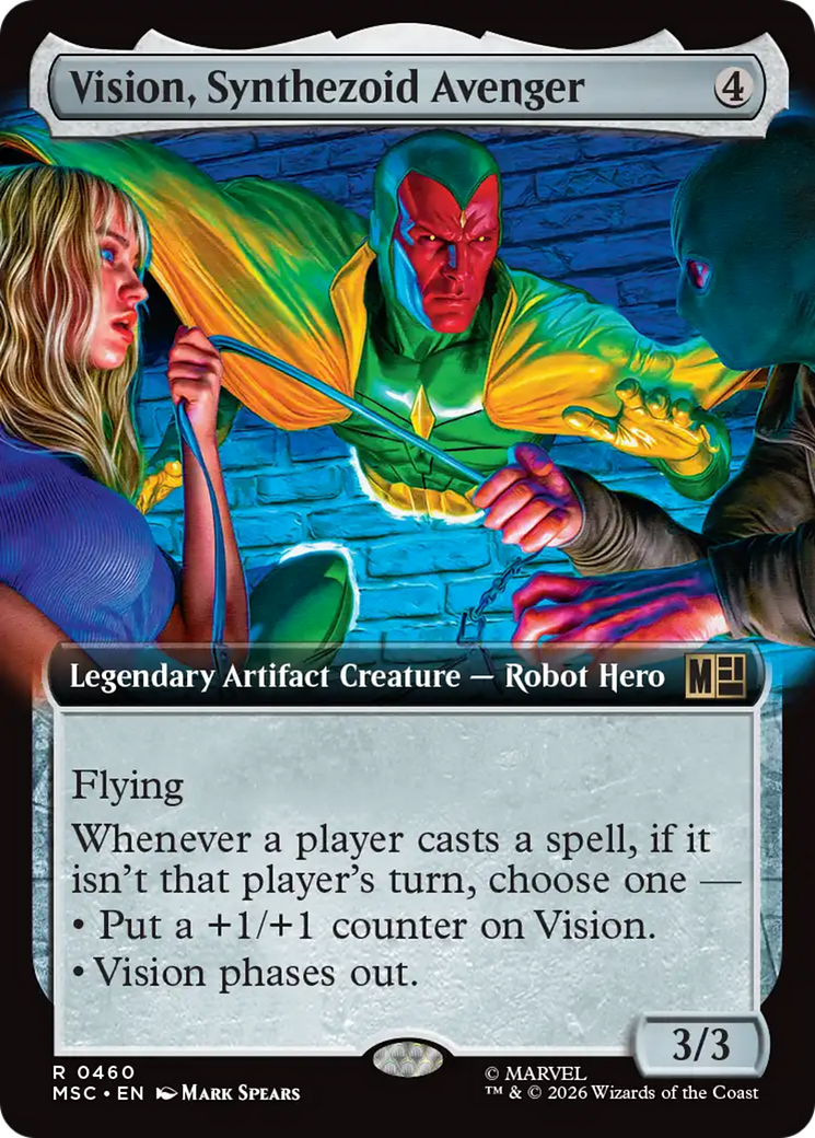 Vision, Synthezoid Avenger (Extended Art) [Marvel Super Heroes Commander] | Exor Games Bridgewater