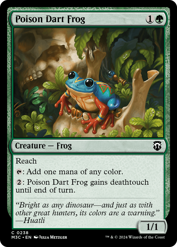 Poison Dart Frog (Ripple Foil) [Modern Horizons 3 Commander] | Exor Games Bridgewater