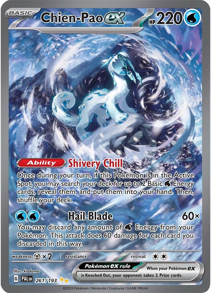 Chien-Pao ex (261/193) [Scarlet & Violet: Paldea Evolved] | Exor Games Bridgewater