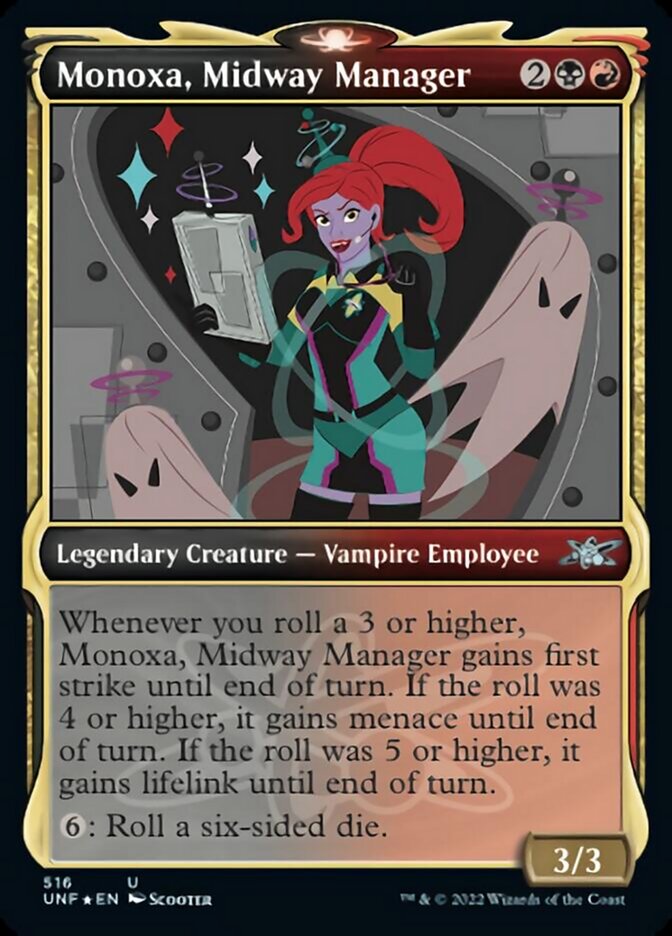 Monoxa, Midway Manager (Showcase) (Galaxy Foil) [Unfinity] | Exor Games Bridgewater