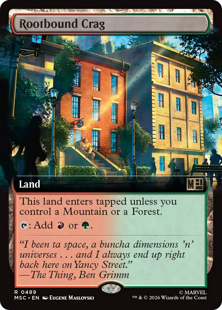 Rootbound Crag (Extended Art) [Marvel Super Heroes Commander] | Exor Games Bridgewater